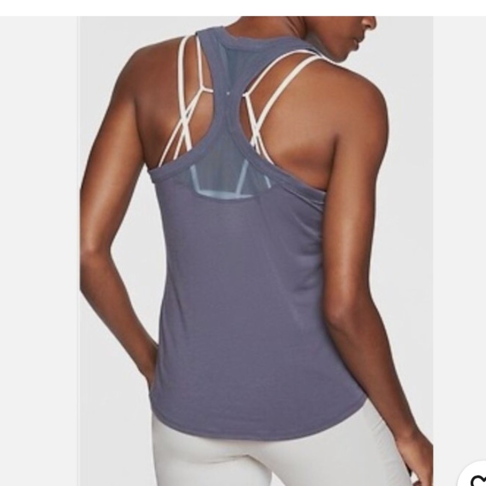 Athleta Topanga Racerback Tank Stormy Sky Size S - Picture 1 of 4